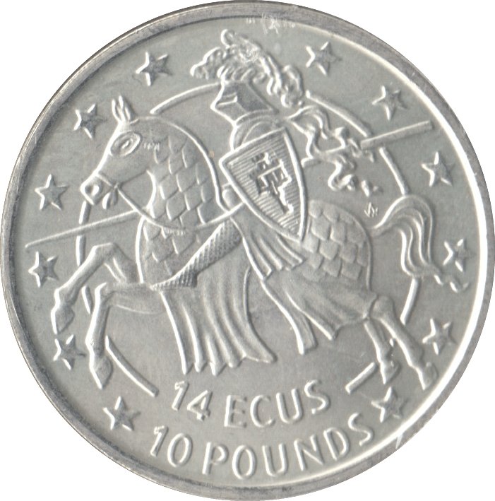 1993 SILVER PROOF 14 ECU TEN POUNDS GIBRALTAR - SILVER WORLD COINS - Cambridgeshire Coins