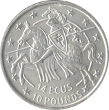 1993 SILVER PROOF 14 ECU TEN POUNDS GIBRALTAR - SILVER WORLD COINS - Cambridgeshire Coins