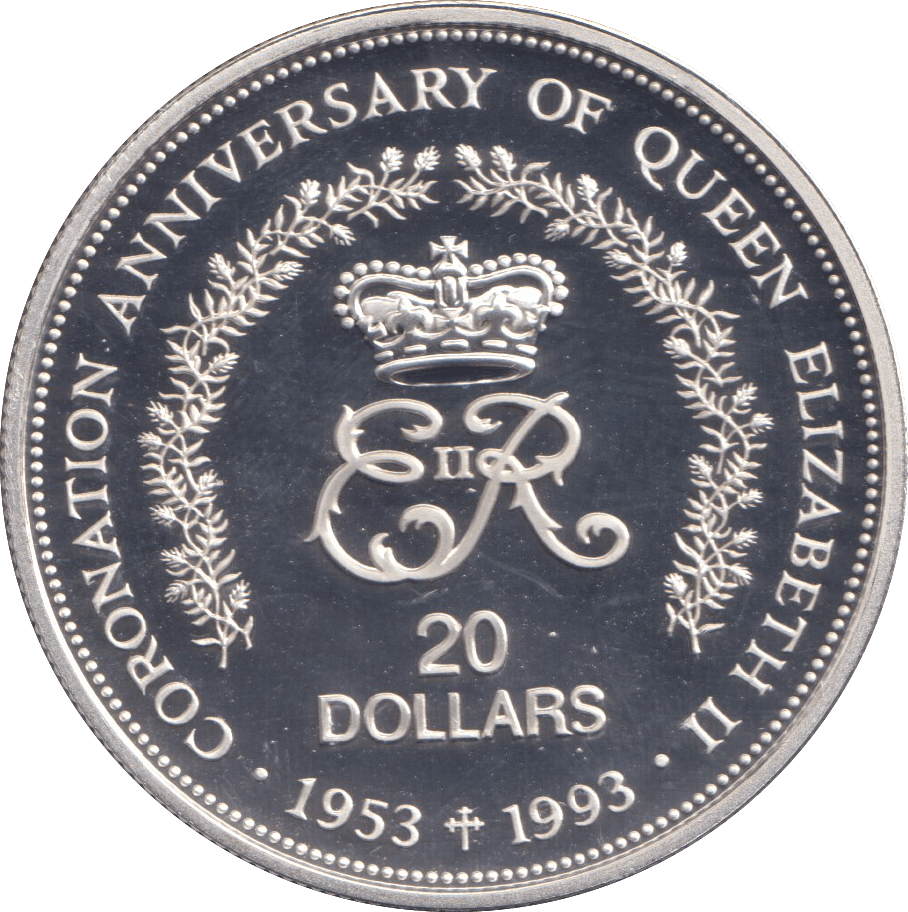 1993 SILVER PROOF 20 DOLLAR NIUE - SILVER WORLD COINS - Cambridgeshire Coins
