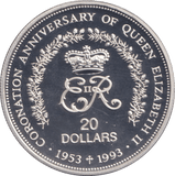 1993 SILVER PROOF 20 DOLLAR NIUE - SILVER WORLD COINS - Cambridgeshire Coins