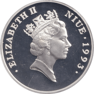 1993 SILVER PROOF 20 DOLLAR NIUE - SILVER WORLD COINS - Cambridgeshire Coins