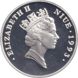 1993 SILVER PROOF 20 DOLLAR NIUE - SILVER WORLD COINS - Cambridgeshire Coins