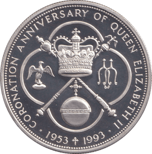 1993 SILVER PROOF 5 DOLLAR CAYMAN ISLANDS - SILVER WORLD COINS - Cambridgeshire Coins