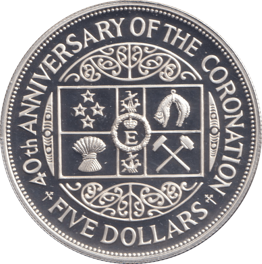 1993 SILVER PROOF 5 DOLLAR NEW ZEALAND - SILVER WORLD COINS - Cambridgeshire Coins
