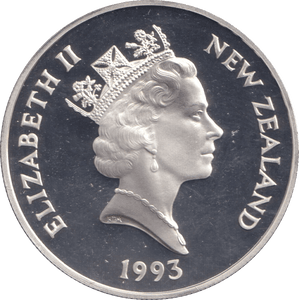 1993 SILVER PROOF 5 DOLLAR NEW ZEALAND - SILVER WORLD COINS - Cambridgeshire Coins