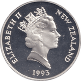 1993 SILVER PROOF 5 DOLLAR NEW ZEALAND - SILVER WORLD COINS - Cambridgeshire Coins