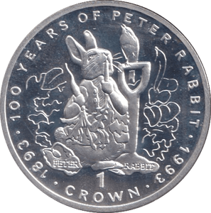 1993 SILVER PROOF CROWN GIBRALTAR - SILVER WORLD COINS - Cambridgeshire Coins