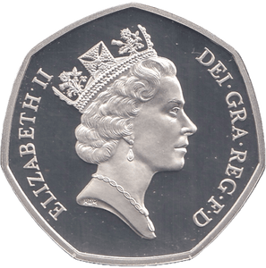 1993 SILVER PROOF EEC FIFTY PENCE UNITED KINGDOM - SILVER WORLD COINS - Cambridgeshire Coins