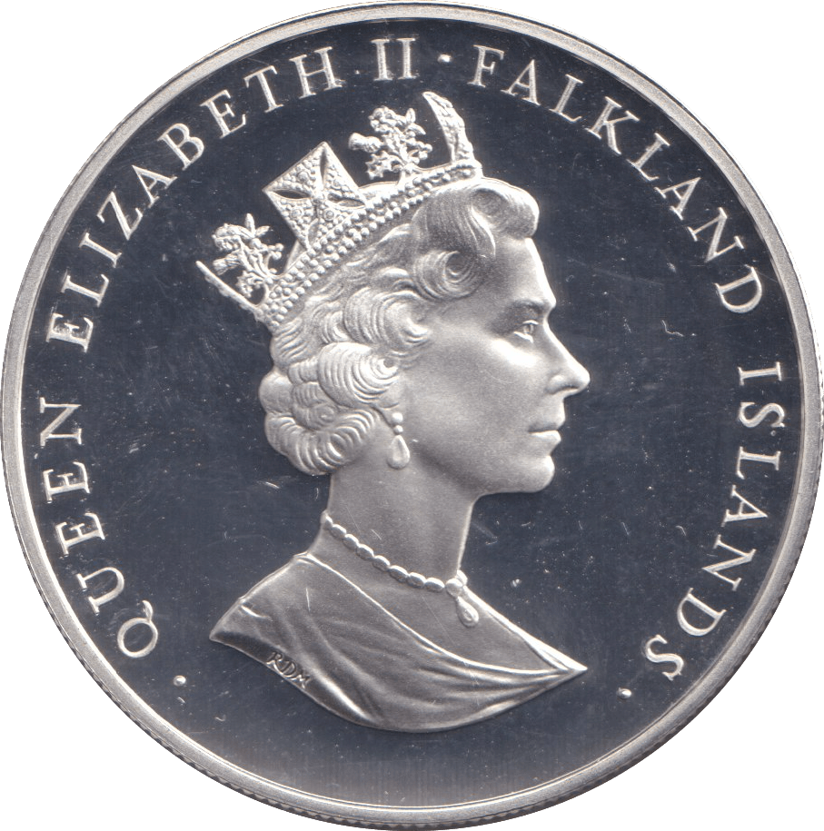 1993 SILVER PROOF FIFTY PENCE FALKLAND ISLANDS - SILVER WORLD COINS - Cambridgeshire Coins