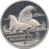 1993 SILVER PROOF FIVE DOLLARS ENDANGERED WILDLIFE - Silver Proof - Cambridgeshire Coins