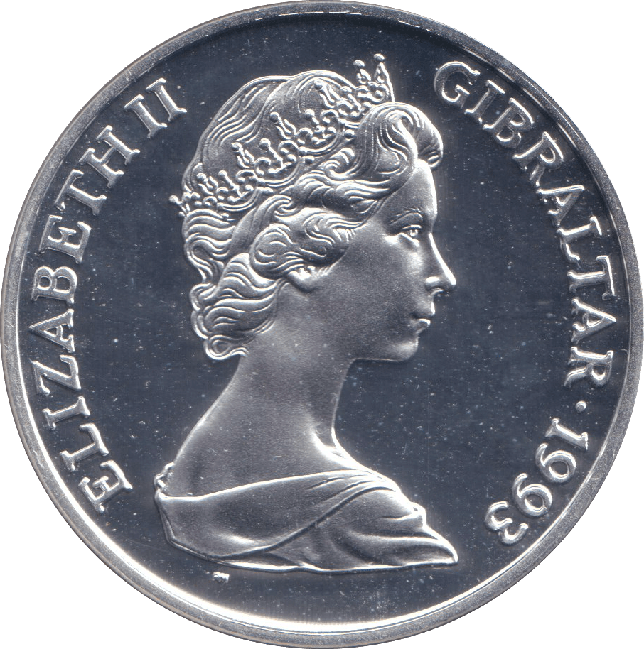 1993 SILVER PROOF ONE CROWN KING GEORGE IV - SILVER WORLD COINS - Cambridgeshire Coins