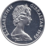 1993 SILVER PROOF ONE CROWN KING GEORGE IV - SILVER WORLD COINS - Cambridgeshire Coins