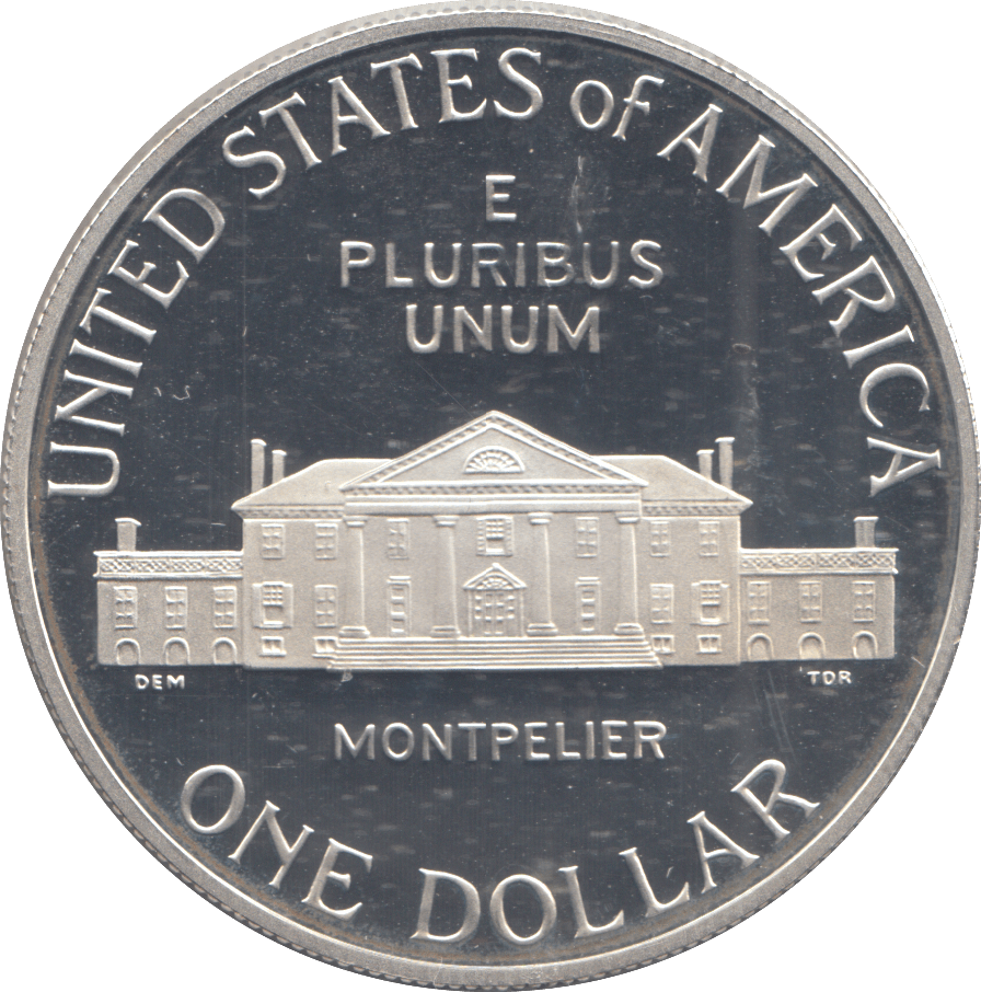 1993 SILVER PROOF ONE DOLLAR USA - SILVER WORLD COINS - Cambridgeshire Coins
