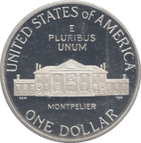 1993 SILVER PROOF ONE DOLLAR USA - SILVER WORLD COINS - Cambridgeshire Coins
