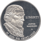 1993 SILVER PROOF ONE DOLLAR USA - SILVER WORLD COINS - Cambridgeshire Coins