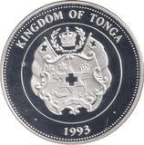 1993 SILVER PROOF ONE PA'ANGA KINGDOM OF TONGA - SILVER WORLD COINS - Cambridgeshire Coins