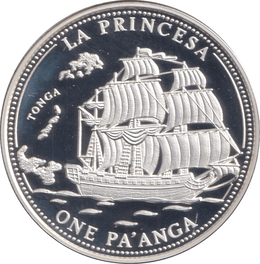 1993 SILVER PROOF ONE PA'ANGA KINGDOM OF TONGA - SILVER WORLD COINS - Cambridgeshire Coins