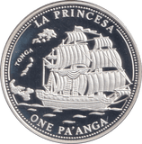 1993 SILVER PROOF ONE PA'ANGA KINGDOM OF TONGA - SILVER WORLD COINS - Cambridgeshire Coins