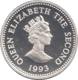 1993 SILVER PROOF ONE POUND CORONATION ANNIVERSARY ALDERNEY - £1 Silver Proof - Cambridgeshire Coins