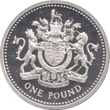 1993 SILVER PROOF ONE POUND - £1 Silver Proof - Cambridgeshire Coins