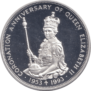 1993 SILVER PROOF TEN DOLLAR EAST CARIBBEAN STATES - SILVER WORLD COINS - Cambridgeshire Coins