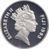 1993 SILVER PROOF TEN DOLLAR FIJI - SILVER WORLD COINS - Cambridgeshire Coins