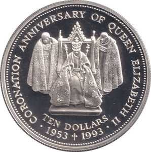 1993 SILVER PROOF TEN DOLLARS FIJI - SILVER WORLD COINS - Cambridgeshire Coins