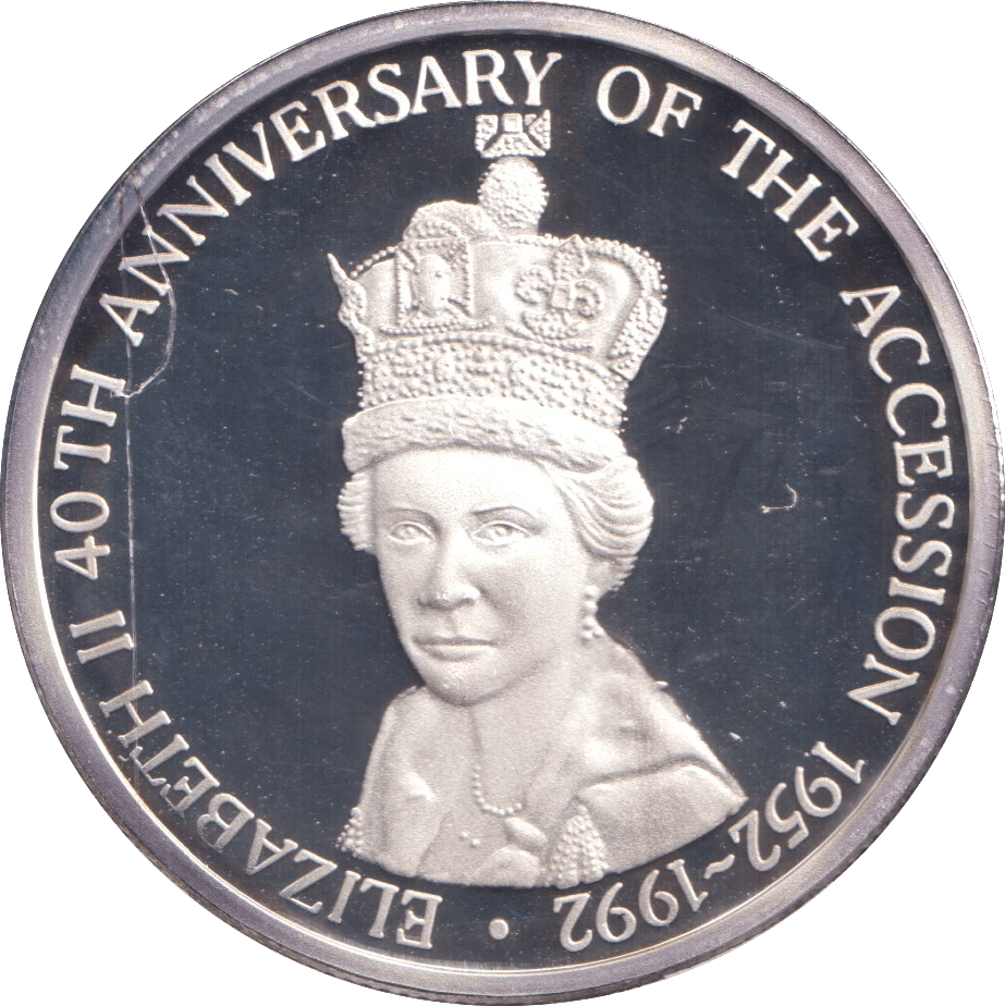 1993 SILVER PROOF TWENTY CROWN TURKS AND CAICOS ISLANDS - SILVER WORLD COINS - Cambridgeshire Coins