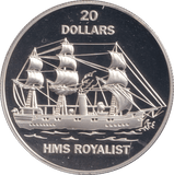 1993 SILVER PROOF TWENTY DOLLARS TUVALU - SILVER WORLD COINS - Cambridgeshire Coins