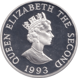 1993 SILVER PROOF TWO POUND ALDERNEY - SILVER WORLD COINS - Cambridgeshire Coins