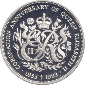 1993 SILVER PROOF TWO POUND BAILIWICK OF GUERNSEY - SILVER WORLD COINS - Cambridgeshire Coins