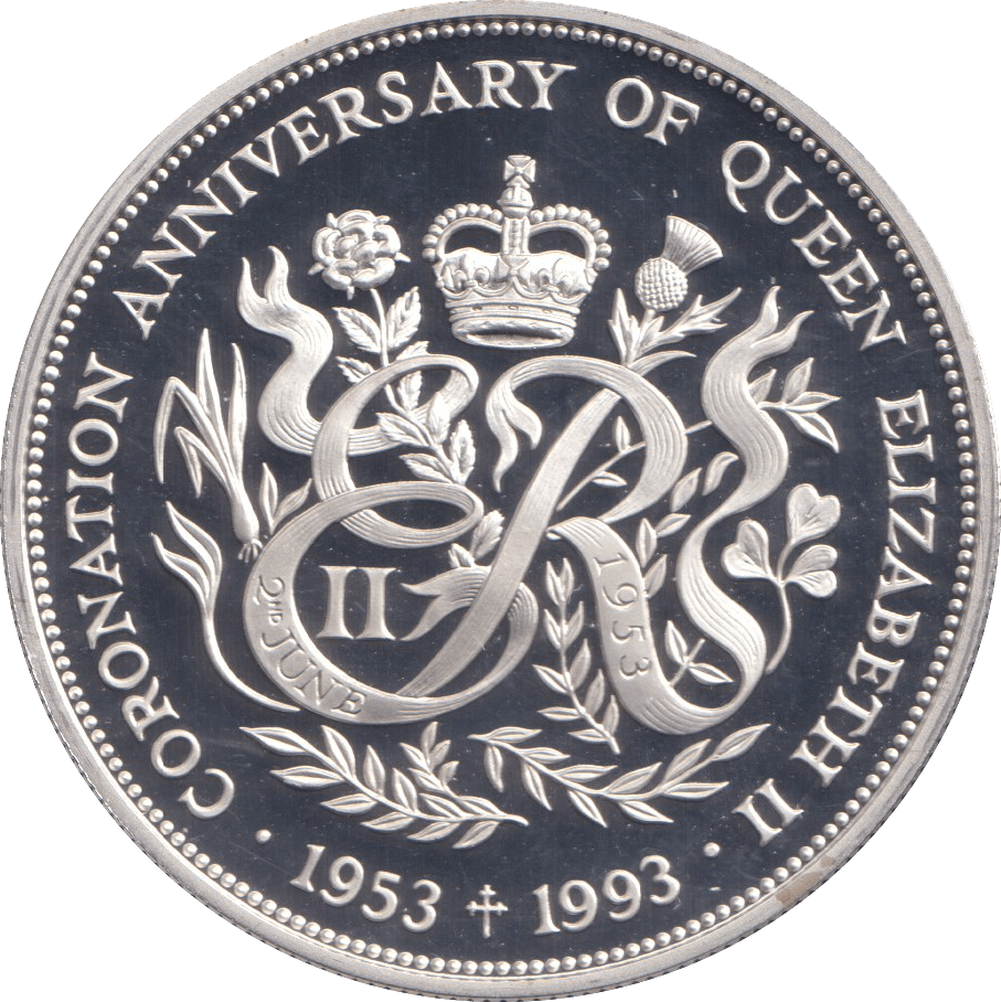 1993 SILVER PROOF TWO POUND BAILIWICK OF GUERNSEY - SILVER WORLD COINS - Cambridgeshire Coins