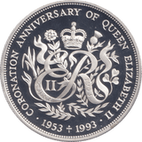 1993 SILVER PROOF TWO POUND BAILIWICK OF GUERNSEY - SILVER WORLD COINS - Cambridgeshire Coins