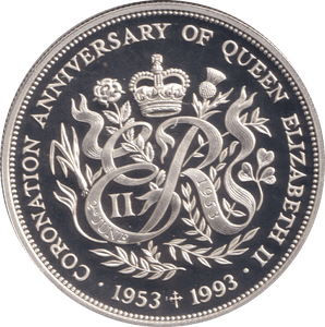 1993 SILVER PROOF TWO POUNDS BAILIWICK OF GUERNSEY - SILVER WORLD COINS - Cambridgeshire Coins