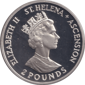1993 SILVER PROOF TWO POUNDS ST.HELENA - SILVER WORLD COINS - Cambridgeshire Coins