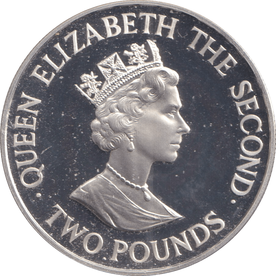 1993 SILVER TWO POUNDS BAILIWICK OF JERSEY CORONATION ANNIVERSARY - SILVER WORLD COINS - Cambridgeshire Coins