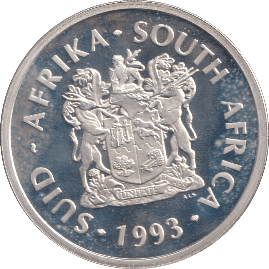 1993 SILVER TWO RAND SOUTH AFRICA ( PROOF ) - SILVER WORLD COINS - Cambridgeshire Coins