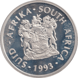 1993 SILVER TWO RAND SOUTH AFRICA ( PROOF ) - SILVER WORLD COINS - Cambridgeshire Coins