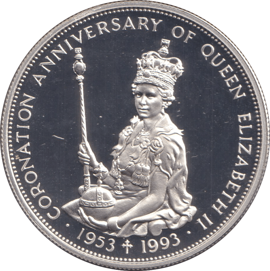 1993 TEN DOLLARS CORONATION ANNIVERSARY - WORLD COINS - Cambridgeshire Coins