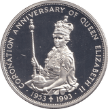 1993 TEN DOLLARS CORONATION ANNIVERSARY - WORLD COINS - Cambridgeshire Coins