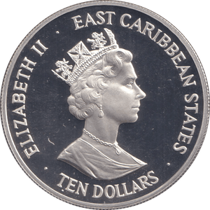 1993 TEN DOLLARS CORONATION ANNIVERSARY - WORLD COINS - Cambridgeshire Coins