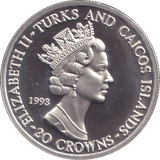 1993 TWENTY CROWNS CORONATION ANNIVERSARY - WORLD COINS - Cambridgeshire Coins