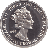 1993 TWENTY CROWNS CORONATION ANNIVERSARY - WORLD COINS - Cambridgeshire Coins