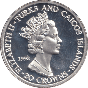 1993 TWENTY CROWNS CORONATION ANNIVERSARY - WORLD COINS - Cambridgeshire Coins
