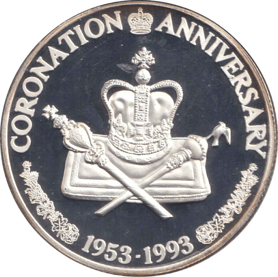 1993 TWENTY CROWNS CORONATION ANNIVERSARY - WORLD COINS - Cambridgeshire Coins