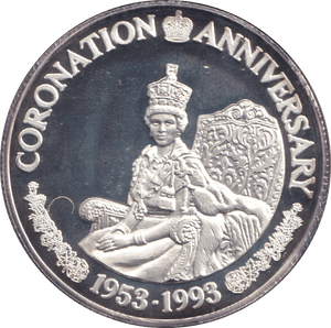 1993 TWENTY CROWNS CORONATION ANNIVERSARY - WORLD COINS - Cambridgeshire Coins