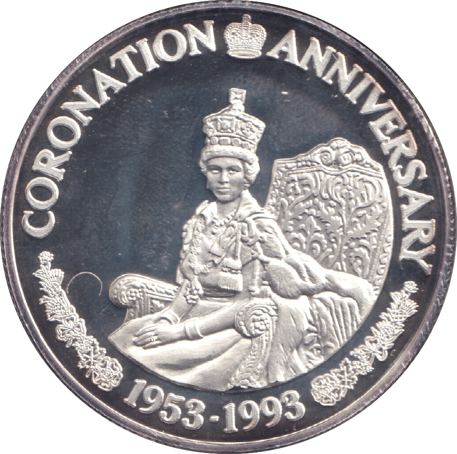 1993 TWENTY CROWNS CORONATION ANNIVERSARY - WORLD COINS - Cambridgeshire Coins