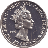 1993 TWENTY CROWNS CORONATION ANNIVERSARY - WORLD COINS - Cambridgeshire Coins