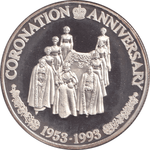 1993 TWENTY CROWNS CORONATION ANNIVERSARY - WORLD COINS - Cambridgeshire Coins