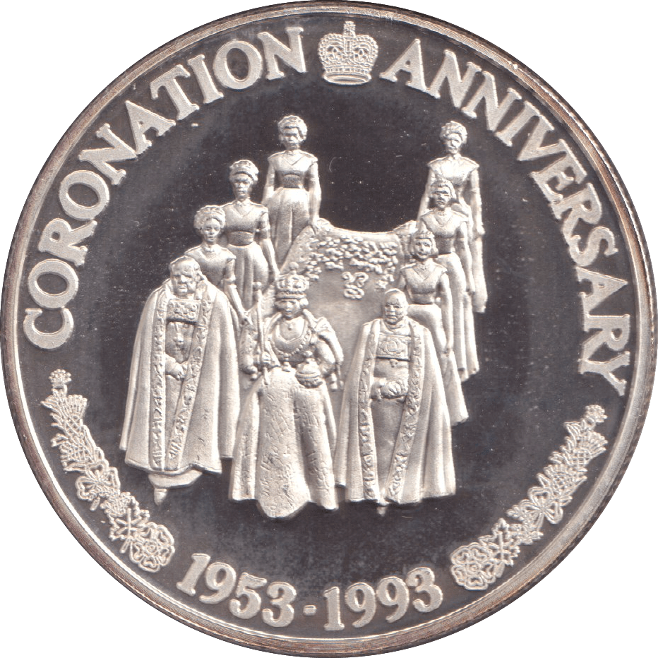 1993 TWENTY CROWNS CORONATION ANNIVERSARY - WORLD COINS - Cambridgeshire Coins